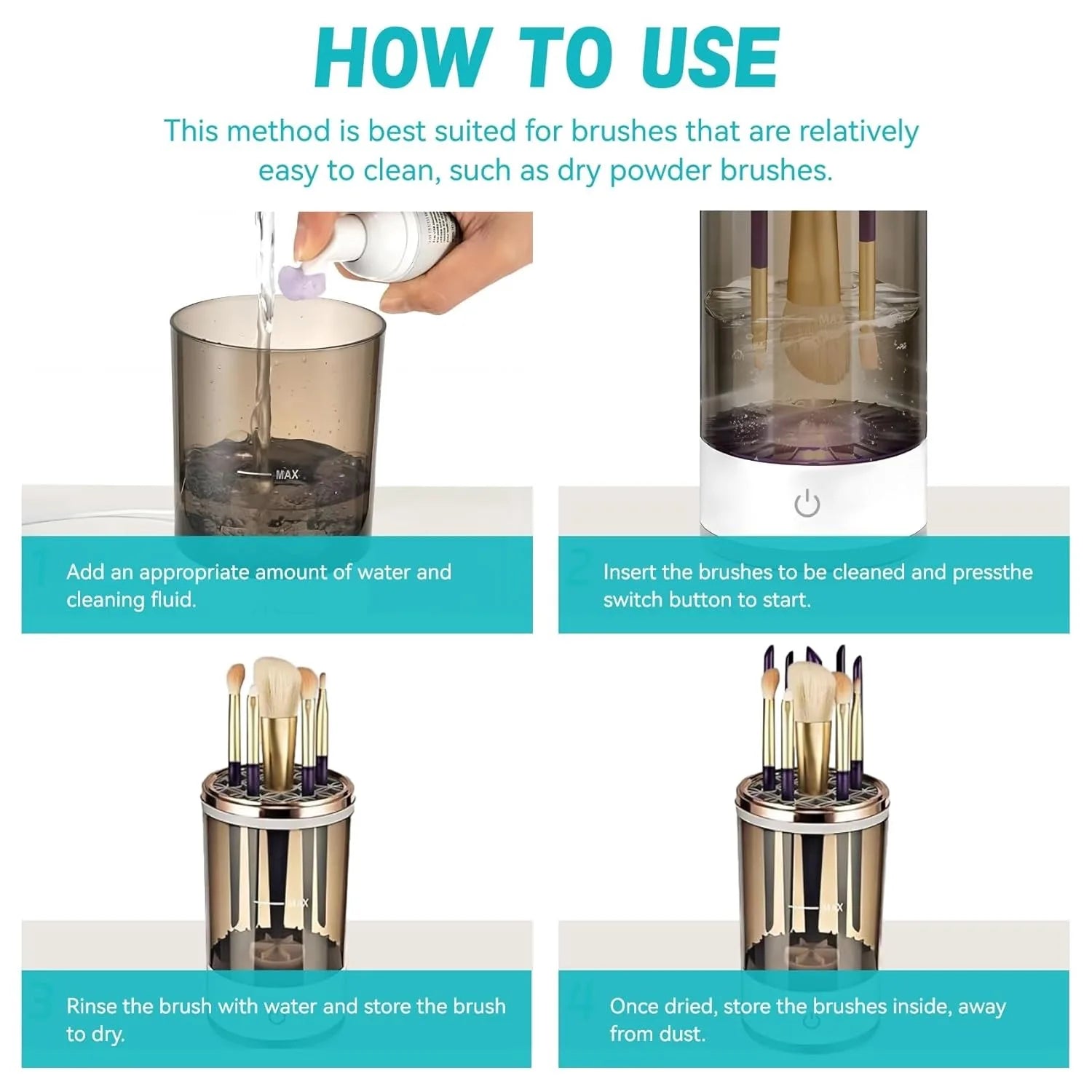 QuickSpin Pro Auto Brush Cleaner