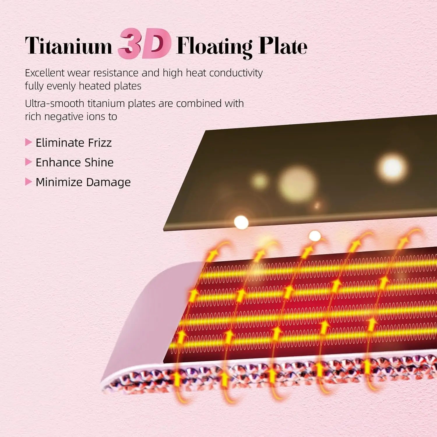 Crystal Shine Titanium Flat Iron