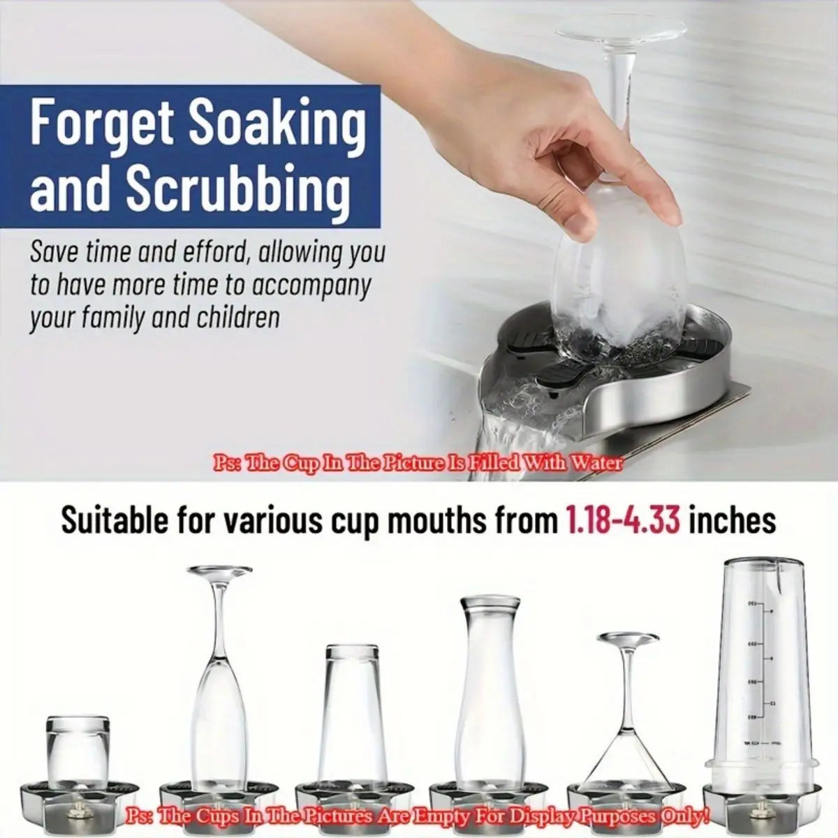 SparkleSink Stainless Bottle Washer Tool